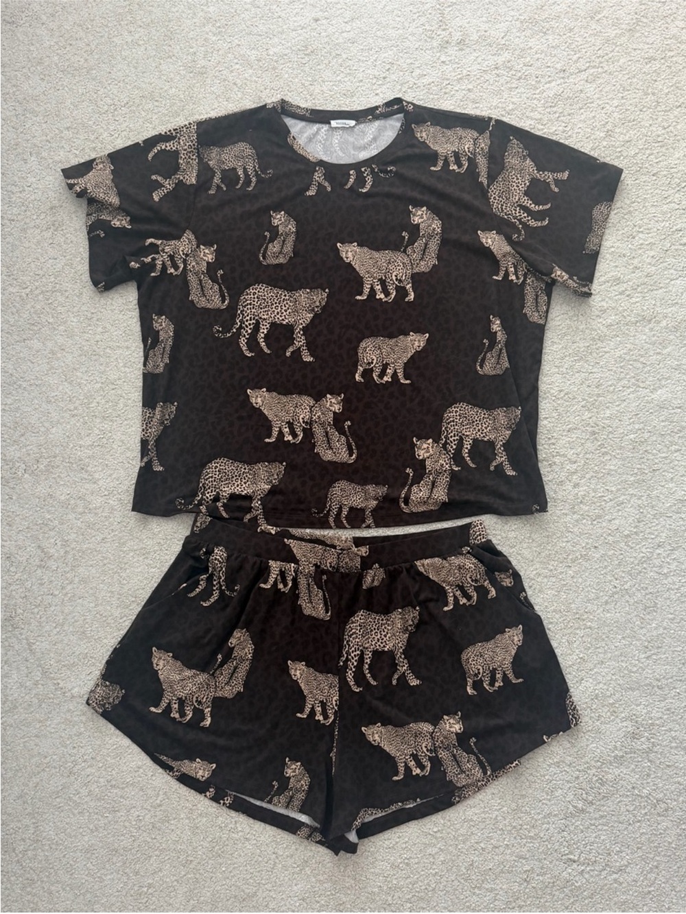 Mason Grey Taylor Cloud Jersey PJ Set in Savanna